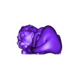 BabyTigerSleeping.stl baby Tigers 5 poses