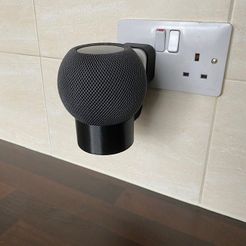 Printed-example.jpg Файл OBJ Крепление для HomePod Mini 3pin Plug・Модель 3D-принтера для скачивания