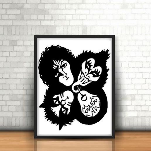 18.Kiss.jpg Lion Bull Wall Sculpture  2D