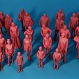 LowPolyHumans_33_Set_A_001.jpg Low Poly Humans Set A 33 models 3D printable