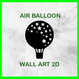AIR BALLOON WALL ART 2D AIR BALLOON KIDS ROOM WALL ART 2D 04