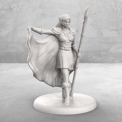 1-01.jpg Fichier STL Mage elfique, figurine de table・Design pour impression 3D à télécharger