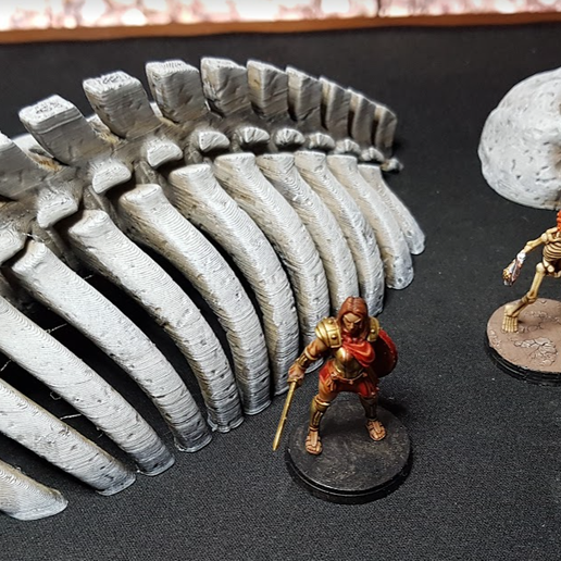 Dragon Skeleton Terrain for Fantasy and Sci-fi Wargames