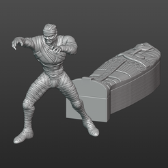 The-Mummy-and-The-Sarcophagus.png Archivo STL La momia・Diseño de impresora 3D para descargar