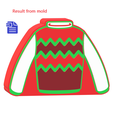 STL00707-2.png Ugly Christmas Sweater Bath Bomb Mold