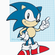 sonic.png Sonic the Hedgehog Layered Wall Art