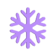 flocon 100mm.stl Набор простых и гигантских подвесных снежинок