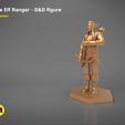 characters.jpg ELF RANGER CHARACTER GAME FIGURES 3D print model