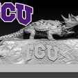 im.jpg NCAA - TCU Horned Frogs mascot statue decor - 3d Print
