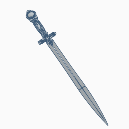 Godric Gryffindor's Sword (Harry Potter) 3D model preview