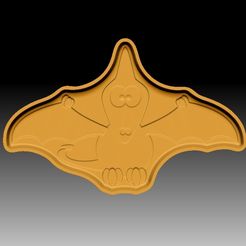 Pterodactyl-VACUUM-PIECE.jpg Archivo STL MOLDE BOMBA DE BAÑO PTERODÁCTILO・Plan imprimible en 3D para descargar