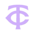 Minnesota Twins Logo.stl 明尼苏达双城队队徽