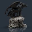 vista 02.jpg Toothless - How to train your dragon for 3d print model