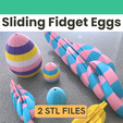 STL-Files-Easter-Sliding-Fidget-Eggs-Hero-Image.png Easter Egg Sliding Fidgets - 2 Easter Eggs STL File