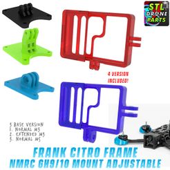Frank-Citro-FPV-NamelessRC-Naked-GH10-1.jpg STL-Datei Frank Citro Rahmen NamelessRC Naked Gopro Hero 9/10/11 Halterung・3D-Druckvorlage zum Herunterladen