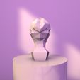 10.jpg Low poly female bust - Busto poligonal femenina