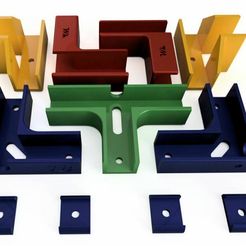 Set.jpg STL file Pack of furniture construction helpers. Melamine 18 mm.・3D printer design to download