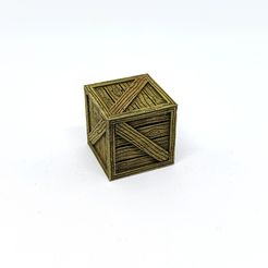 Robagon_Crate.jpg Free STL file Wooden Crate for Gloomhaven・3D printing design to download