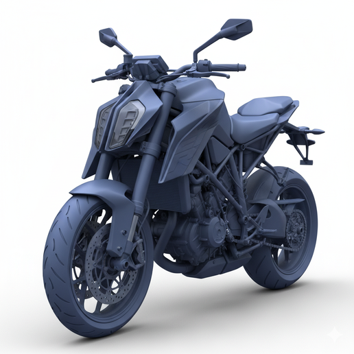 KTM 1290 Super Duke R streetfighter motorcycle STL, retro motorcycle STL, adventure motorcycle STL, stylized motorcycle, dual sport motorcycle STL, enduro bike STL, biker figure STL, motorcycle lamp STL, GP style motorcycle STL, street bike STL, cartoon m