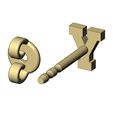 Y-varsity-Stud-earring-10.jpg Brinco de pino com letra Y