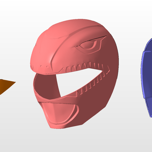 🪖 power rangers mmpr red sentry ranger helmet stl file・ STL File for ・Cults