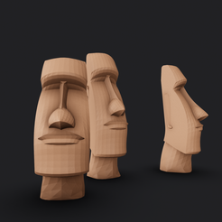 STL file Moai statue wearing sunglasses and a party hat NO.1 🗿・Template to  download and 3D print・Cults