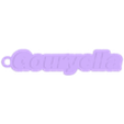 gouryella-kc.STL gouryella keychain and logo