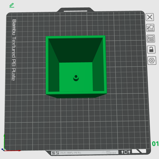 Small plant pot with water reserve - 3D model önizlemesi