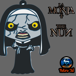 monja-tinker-b.png STL file The Nun keychain・3D print design to download