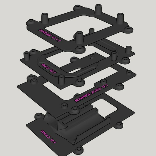 Sans_titre.png Free STL file Raspberry Pi / Arduino boards mounts・Design to download and 3D print, ketchu13