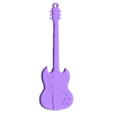 Llavero - Gibson SG Angus Young's.stl Electric Guitar - Gibson SG