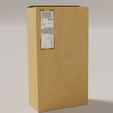 10.png Cardboard box package with texture 3D model