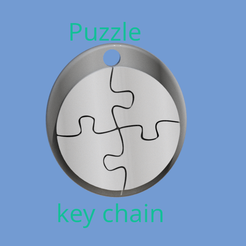 Puzzle-earrings-final.png Free STL file Puzzle key chain・3D printing design to download