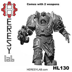 HL130.jpg Fichier STL HL130 Heresylab MK1 Terminator Royal Guard 3・Objet imprimable en 3D à télécharger