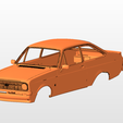 mk2 front.png ford escort mk2 BODY SHELL FOR 1:10 RC CAR STL FOR 3D PRINTING