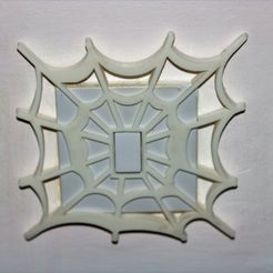 spider Web lightswitch pic.JPG STL file Web light switch cover・3D printable design to download
