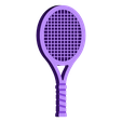 Racquet_-_F.stl Tennis Racquet Key FOB