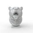 Base-Render-3.6.jpg Бюст головы медведя STL 3D Print Модель реалистичная, высокая детализация