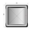 1-pocket-square-tray-07.jpg Square one pocket serving tray relief 3D print model