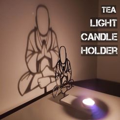 1.jpg Tealight candle holder -buddha