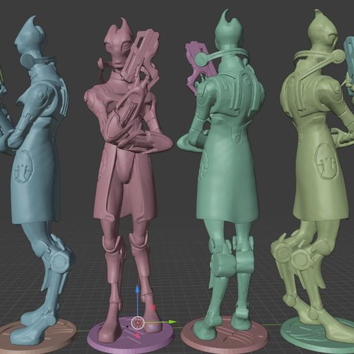 🃏 Mass Effect Mordin Solus Statue・ STL File for ・Cults