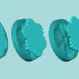 8-9.jpg Margarita Flower 08 - Mold Silicon Maker - Template