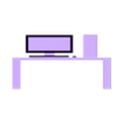 escritorio.obj desk with pc (simple models)