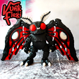 FreshStart9.png Mothman Cryptid MultiColor Flexi Print-In-Place + figure