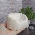 DSC_3250.jpg Dollhouse soft Sofa - 1:12 scale miniature modern furniture for dolls