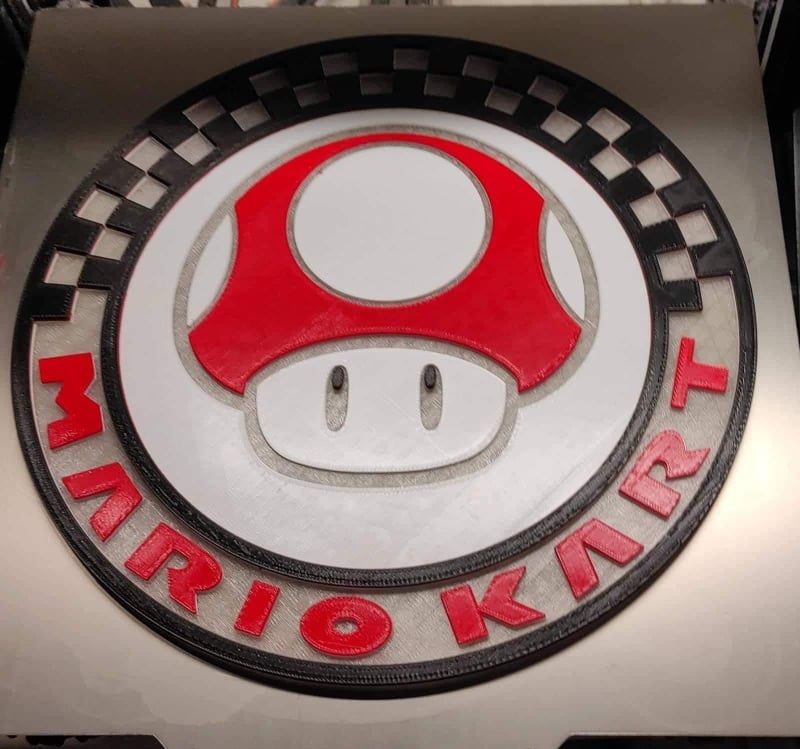 Download 3MF file Mario Kart Door Wall sign • 3D printer model ・ Cults