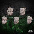 1000x1000-Ork-Heads-1.jpg Ork Mega Bosses Bare Heads and Yaws