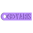 Yaris.stl Porte-clés Toyota ( Un porte-clés pour chaque modèle )