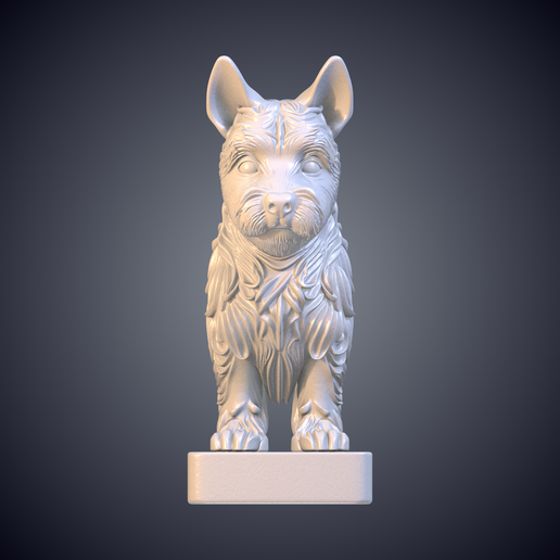 Small Terrier Dog Figurine Statue Decor GPM-433