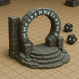 stargate-2.png Runic Stargate RPG Terrain – 25mm & 50mm Tabletop Portal